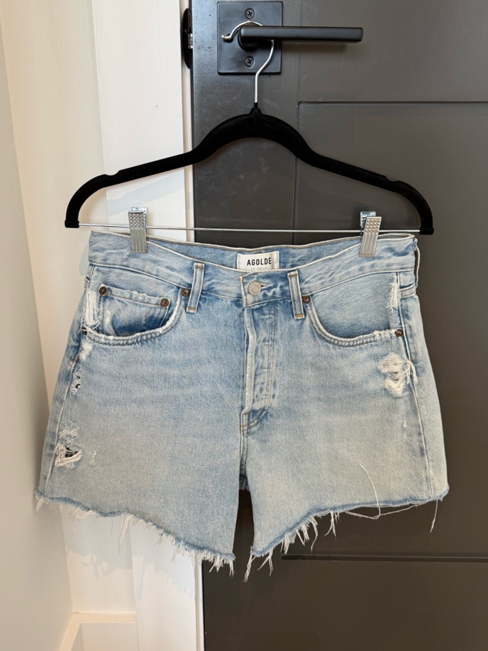 AGOLDE Parker Long Short in Parade